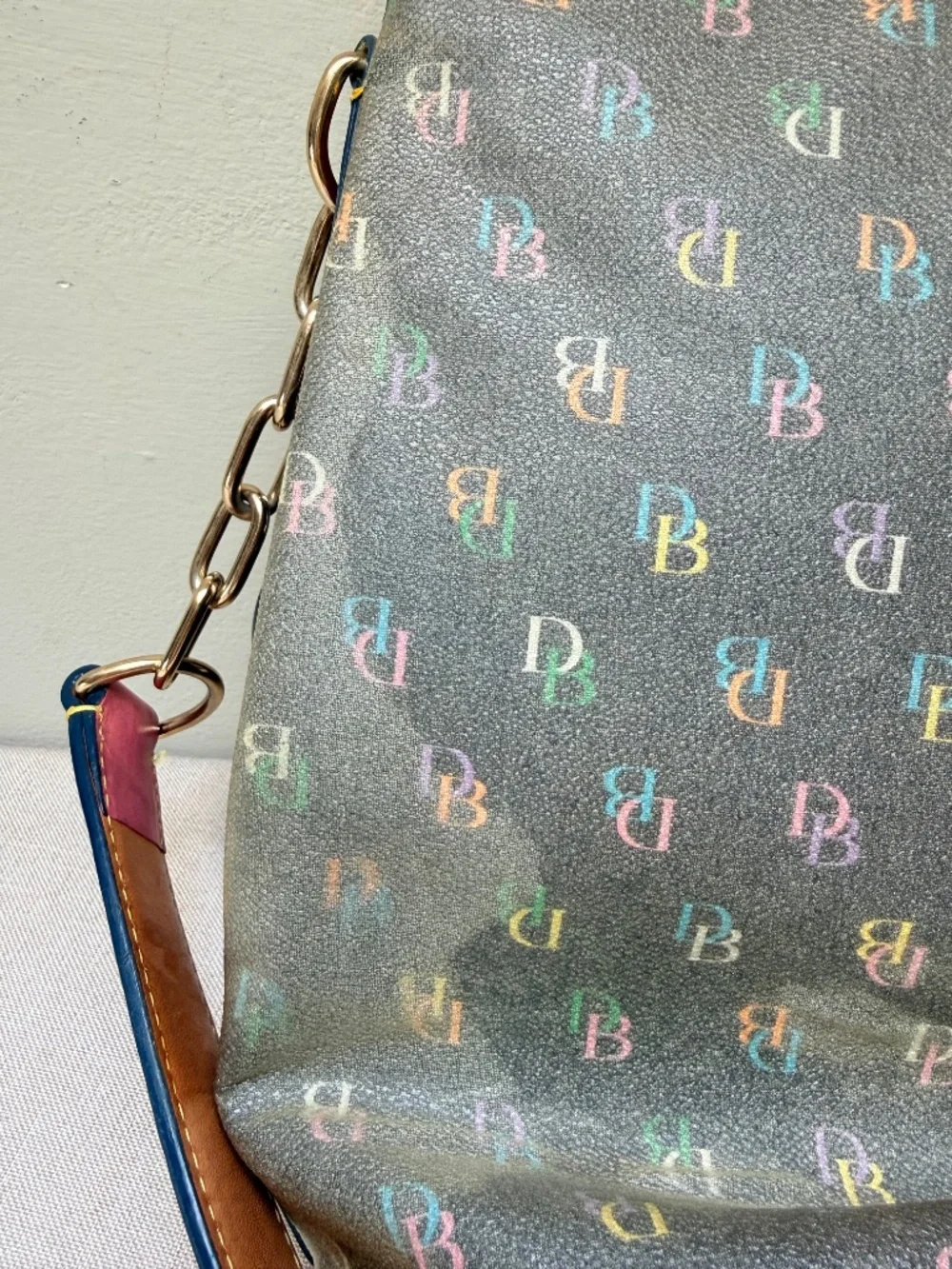 Dooney & Bourke Rainbow Monogram Bag Iconic Y2K 